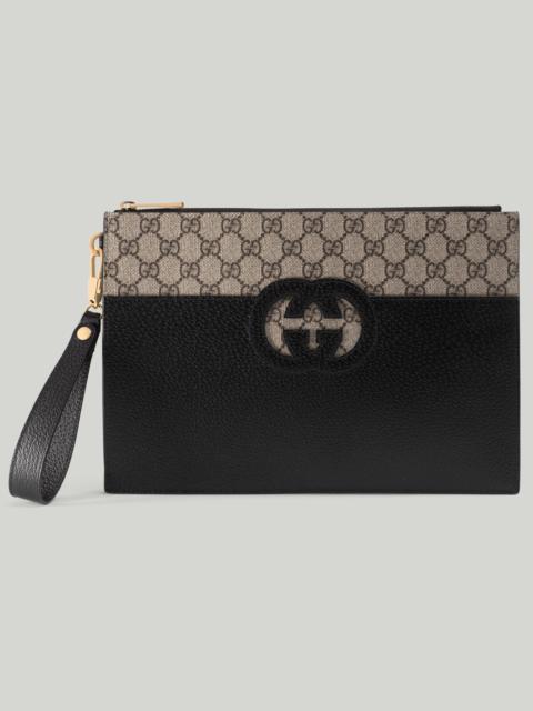 GUCCI Pouch with cut-out Interlocking G