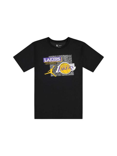 Jordan Jordan NBA Los Angeles Lakers Logo Dri-Fit T-shirt Black