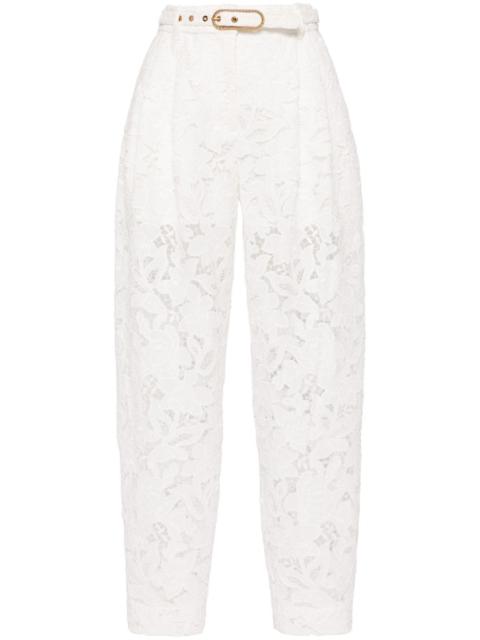 Zimmermann Natura lace tapered trousers