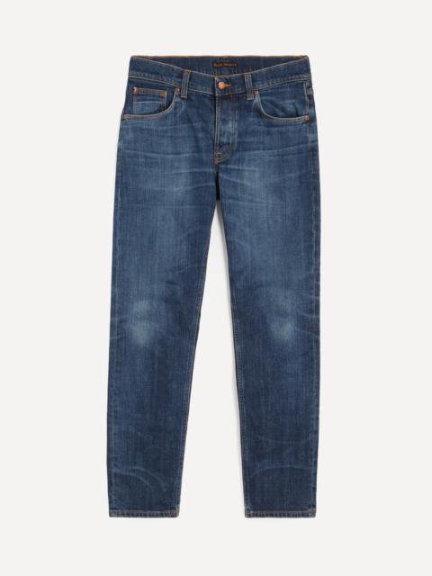 Nudie Jeans Solid Oliie Jeans in Echo Blue Tracks Wash