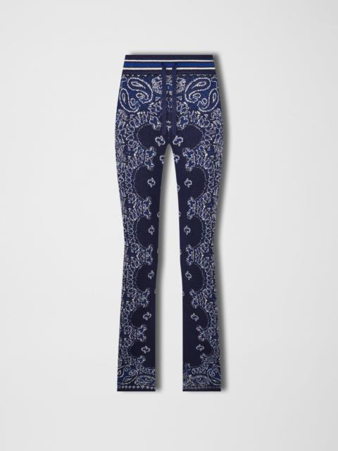 AMIRI BANDANA KNIT SWEATPANT