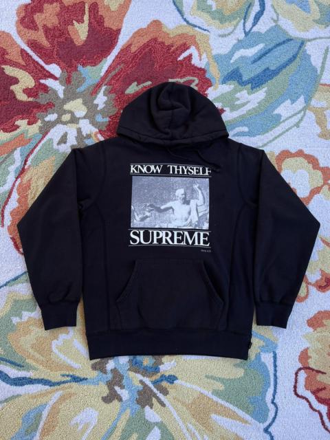 トップス Sweatshirt Hooded Know Supreme Thyself