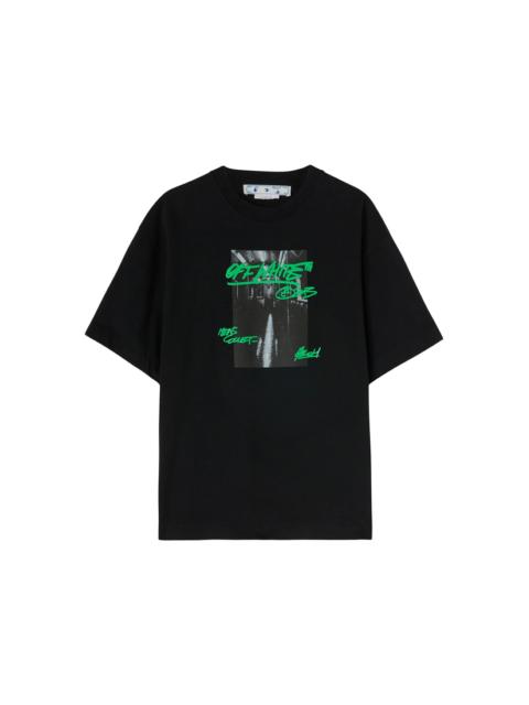 Off-White OFF-WHITE Metro Type Over Skate S/S Tee Black/Green