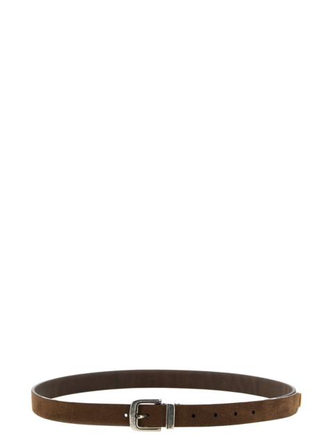 Brunello Cucinelli Reversed Leather Belt