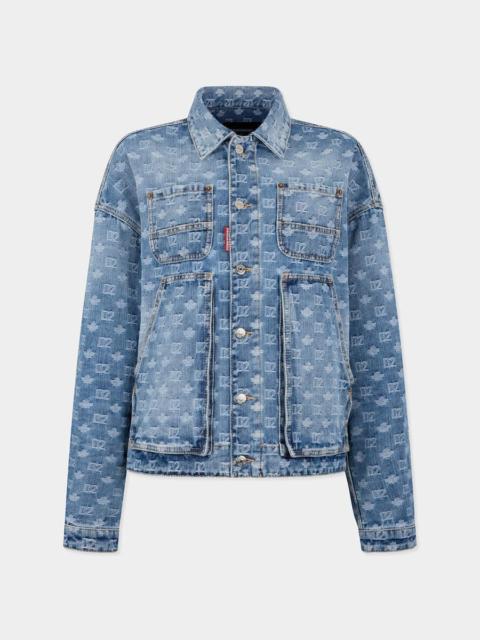 DSQUARED2 LIGHT WASH UNISEX JEAN JACKET