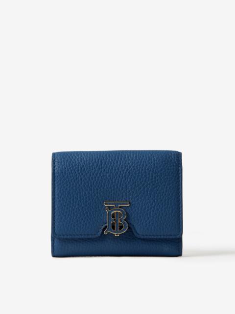 Burberry Grainy Leather TB Folding Wallet
