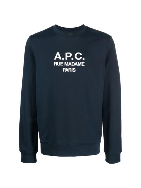 A.P.C. Rufus logo-embroidered sweatshirt