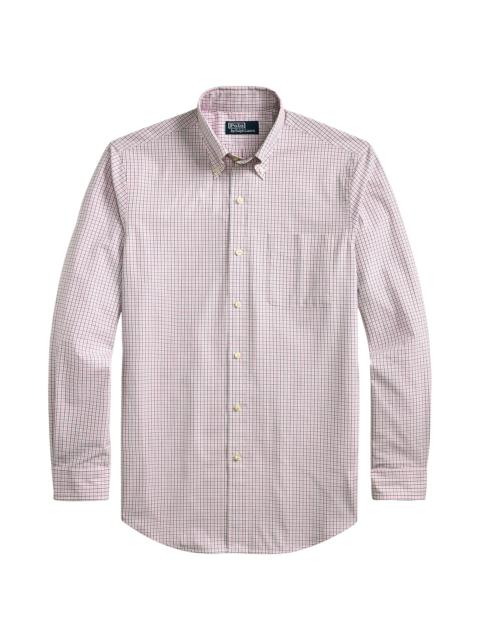 Polo Ralph Lauren Men's Poplin Button-Up Sport Shirt - Pink Blue Multi