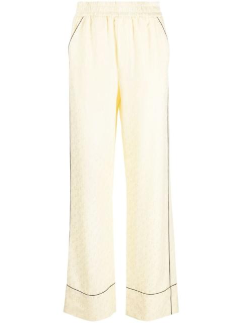 Off-White logo-jacquard elasticated trousers