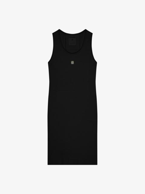 TANK DRESS IN COTTON WITH 4G DETAIL