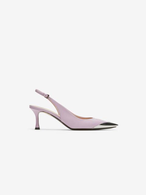 N°21 LOGO-PRINT SLINGBACK PUMPS