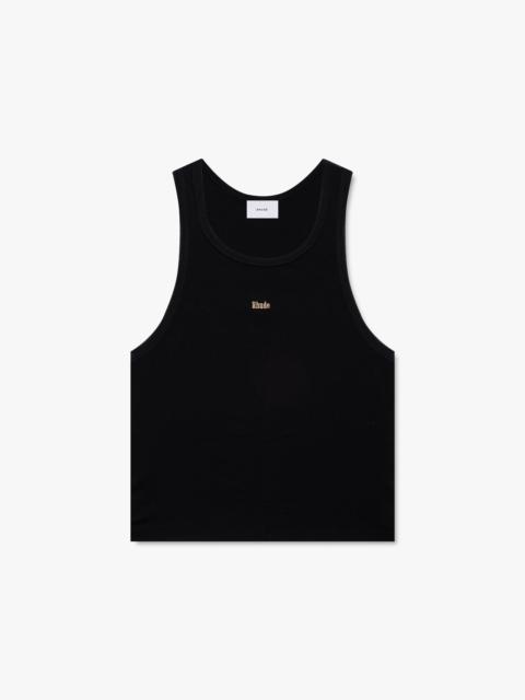 Rhude LOGO RIBBED TANK TOP