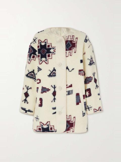 Isabel Marant Étoile Himemma reversible jacquard-fleece and shell jacket