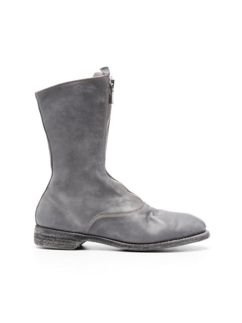 Guidi zip-up leather boots