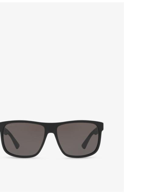 GUCCI GG0010S Square-Frame Acetate Sunglasses