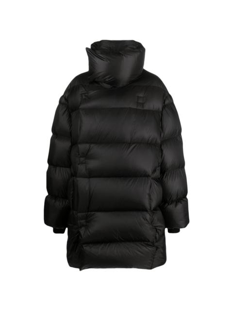 Rick Owens funnel-neck quilted down coat
