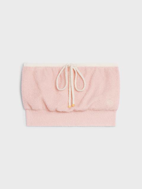 CELINE BANDEAU TOP IN COTTON BOUCLÉ