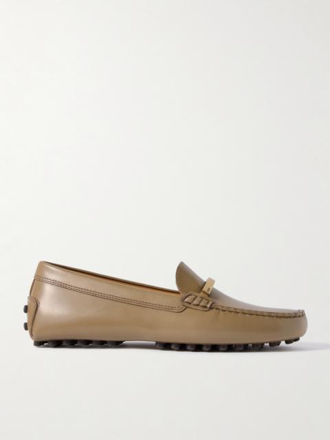 Tod's Gommino Embellished Leather Loafers