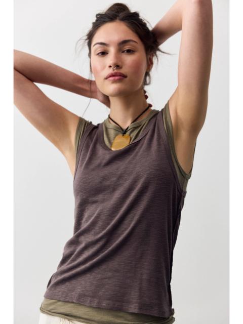 FREE PEOPLE We The Free Tinsley Twofer Short Sleeve Top
