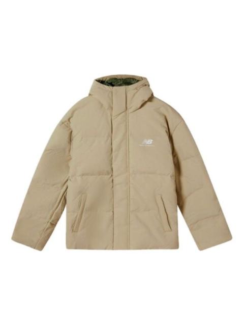 New Balance Windproof Down Jacket 'Khaki Green' AMJ04347-KH