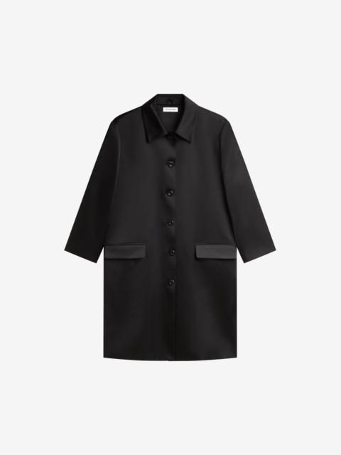 The Frankie Shop Vavin Satin Long Jacket - Black