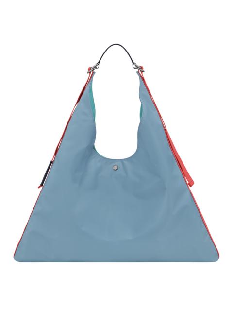 Longchamp Re-Play Shoulder bag Thunderstorm/Turquoise - Canvas
