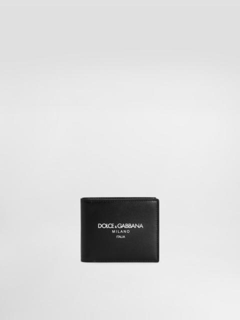 Dolce & Gabbana Calfskin bifold wallet with logo