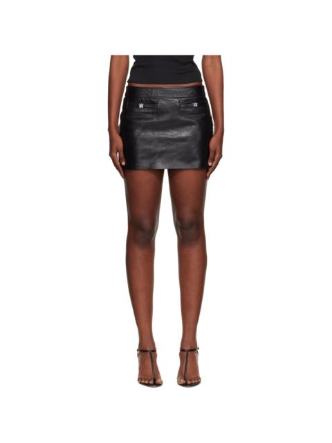 Black Leather Miniskirt