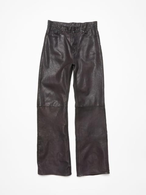 Acne Studios Leather trousers - Dark brown