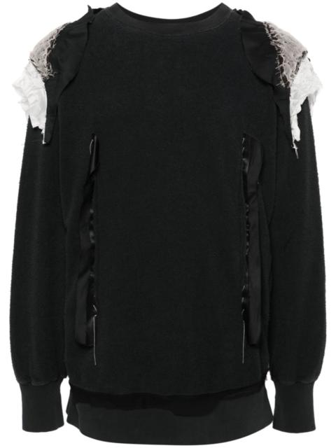 Maison Margiela terry-cloth patchwork sweatshirt