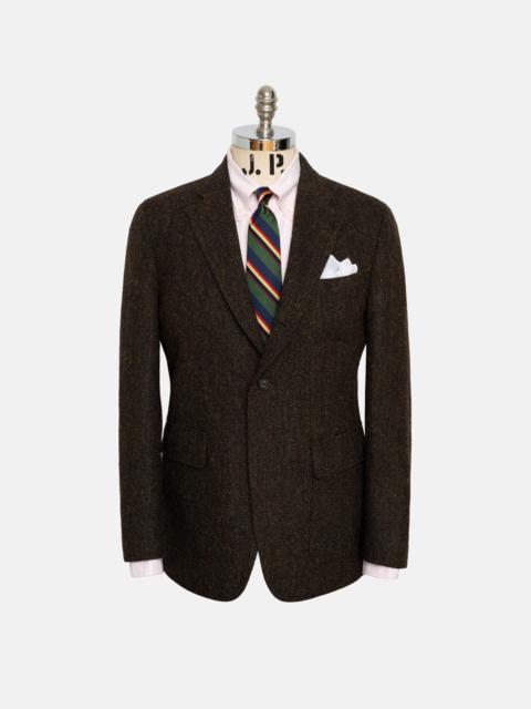 J. PRESS MADE-IN-CANADA BROWN MARL HARRIS TWEED SPORT COAT