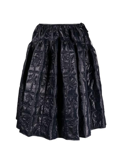 padded A-line skirt