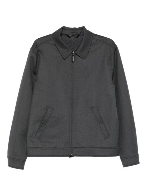 Brioni mélange-effect jacket