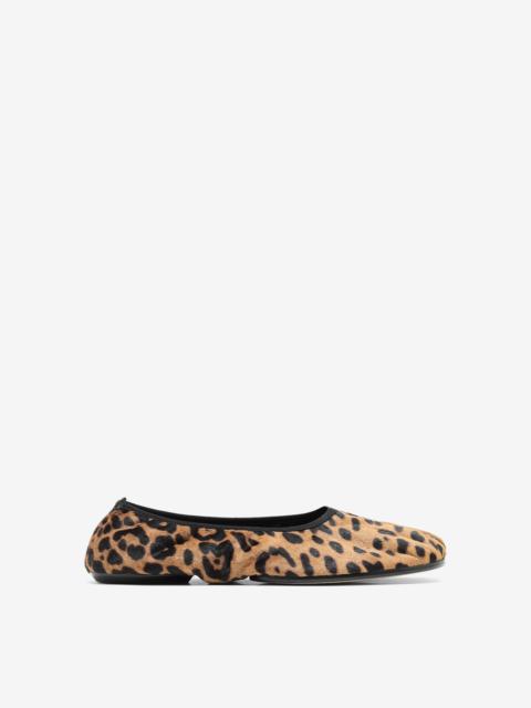 Maison Margiela Tabi leopard ballerinas