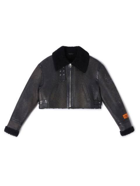 Heron Preston Hp Tribal Shearling Aviator