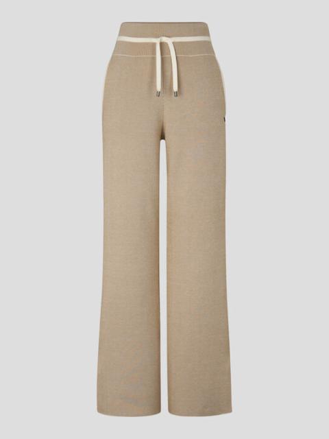 BOGNER Manon knitted trousers in Beige
