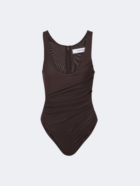 ALEX PERRY Gathered mesh bodysuit