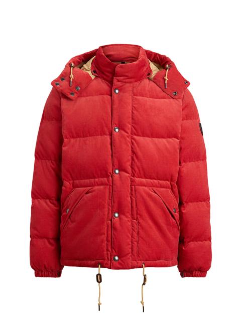 Polo Ralph Lauren Men's The Wainwright Corduroy Hooded Down Jacket - Spring Red