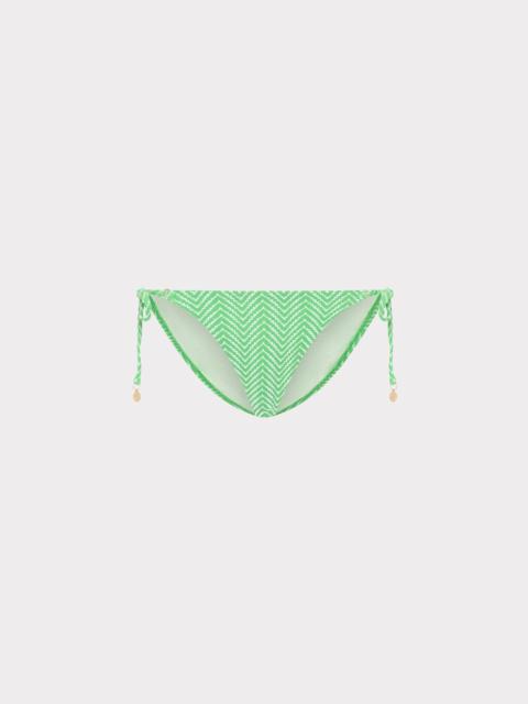 MILLY Verde Chevron Bikini Bottom