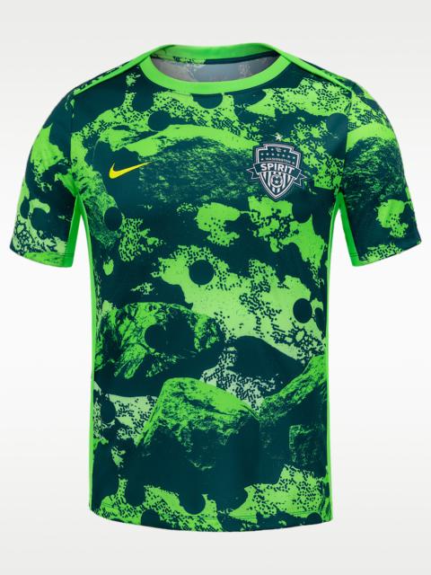 Nike Washington Spirit Men's Nike NWSL Short-Sleeve Pre-Match Top