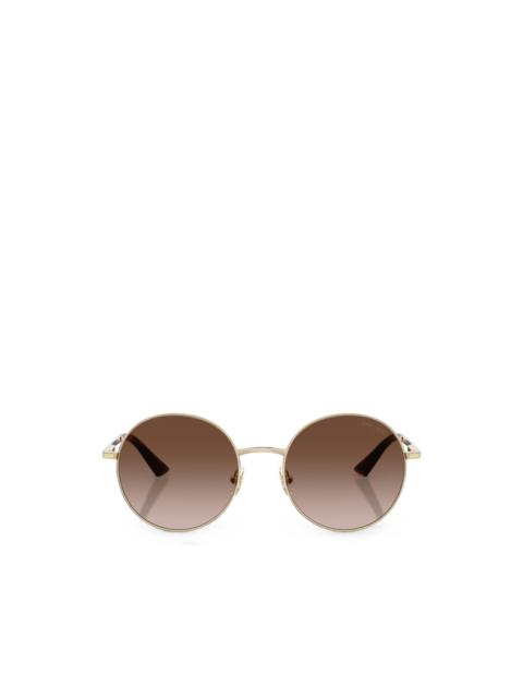 JIMMY CHOO glitter-embellished round-frame sunglasses