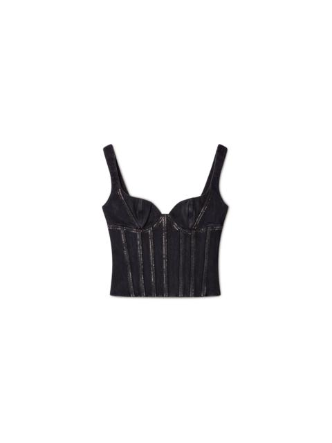 Off-White Bling Bustier Top