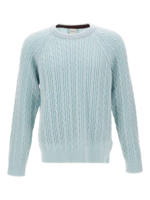 cable knit crew neck knitwear
