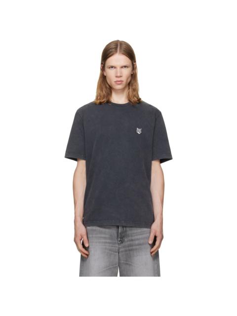 Maison Kitsuné Gray Fox Head Faded Comfort T-shirt