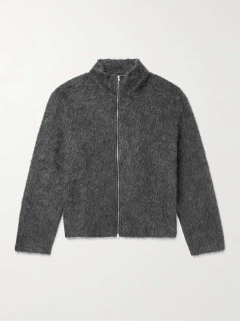 Our Legacy Brushed-Knit Zip-Up Cardigan
