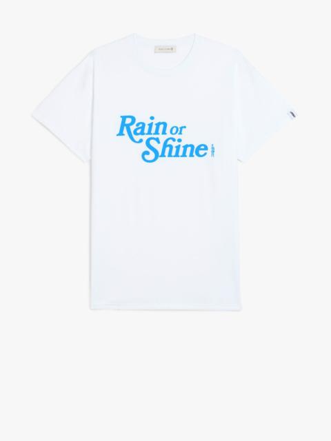 Mackintosh WHITE X BLUE COTTON RAIN OR SHINE T-SHIRT