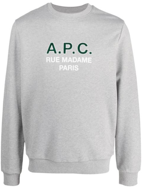 A.P.C. Madame logo-print cotton sweatshirt
