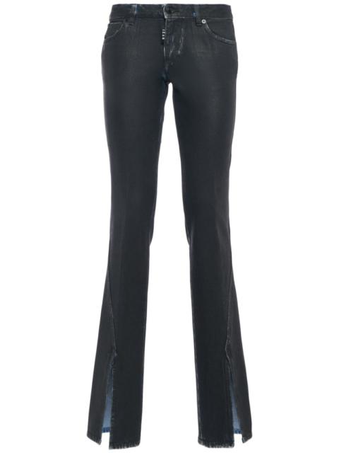 Icon mid rise trumpet flared jeans