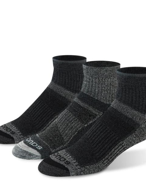 Saucony Inferno Merino Wool Blend Quarter 3-Pack Sock