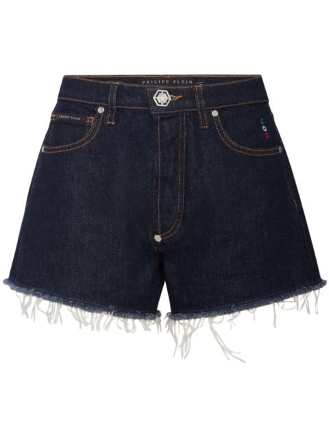PHILIPP PLEIN Denim Hot pants shorts